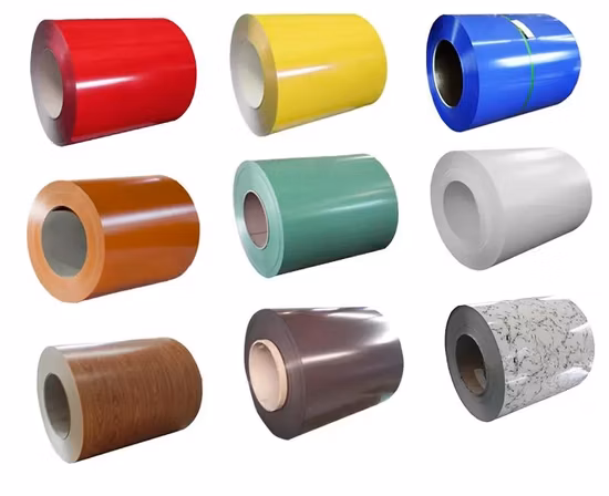 PPGL PPGI 塗装アルミニウムコイル 亜鉛-アルジンク-アルミニウムベースメタルによる PE-PVDF コーティングを施した塗装アルジンク鋼コイル