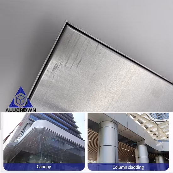 重厚なエントランスパネル、アルミ金属天井、ポップなデザインのカスタムデザイン